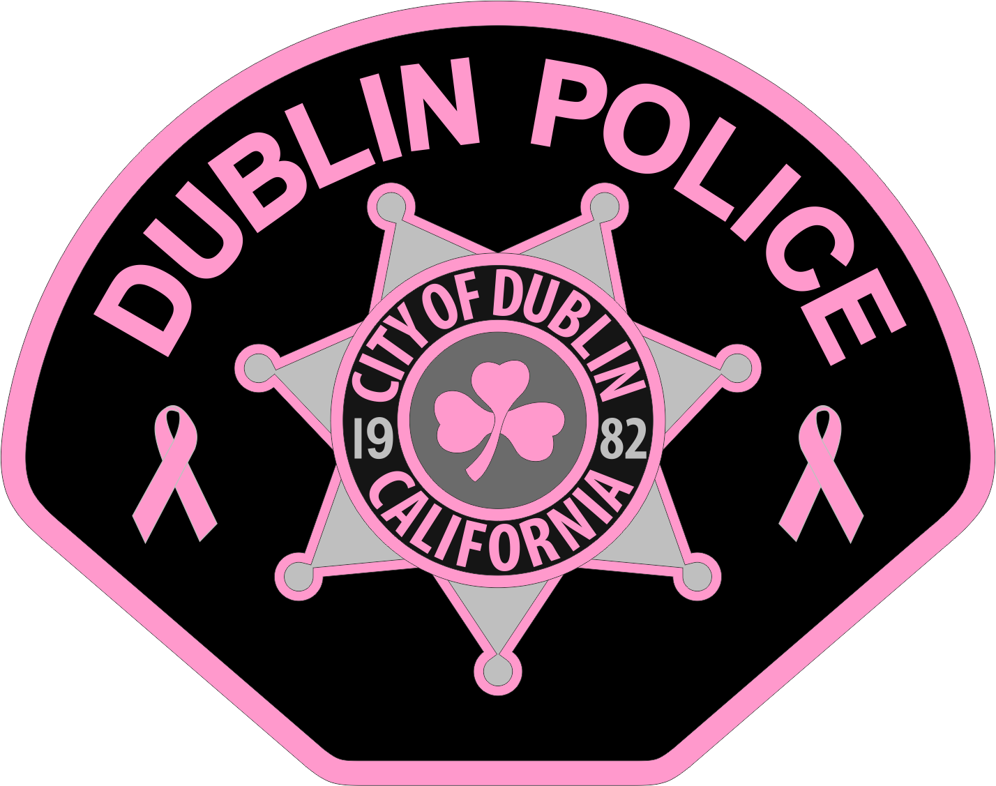 DUBLIN POLICE (CA) - PINK PATCH